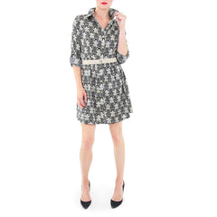 Ark and Co Printed Shirtdress with B-Low the Belt