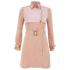 Aryn K Pink Trench Coat
