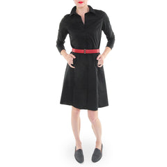 Jordan Louis Black Shirtdress