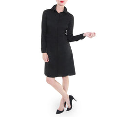 Jordan Louis Black Shirtdress