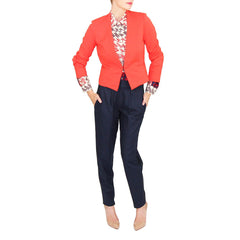 sachin and babi orange nursing friendly jacket
