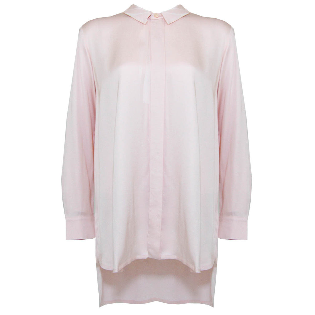 Blush Oversized Button-Up Shirt