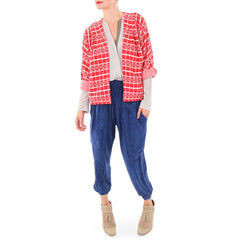 Ace & Jig Red and White Cardigan