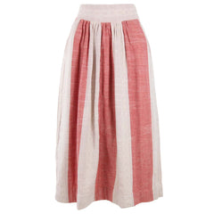 Ace and Jig Red and White Big Top Circle Skirt