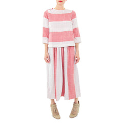 Ace and Jig Red and White Big Top Circle Skirt