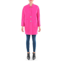 American Retro Pink Overcoat