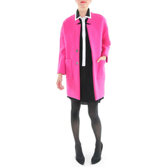 American Retro Pink Overcoat