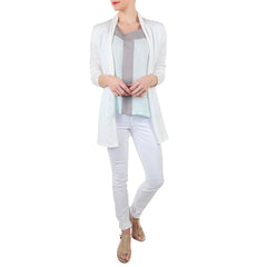 Rachel Roy Wax Coated White Denim Jeans