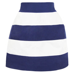 Annie Griffin Navy and White Stripe Party Skirt