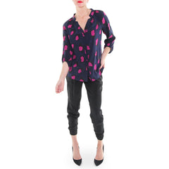 Annie Griffin Black Silk Pants
