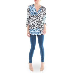 Annie Griffin Sadie Blouse Giraffe Print