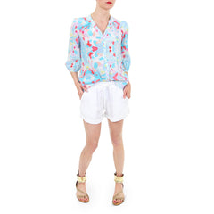 Annie Griffin Kaleidoscope Print Kirin Blouse