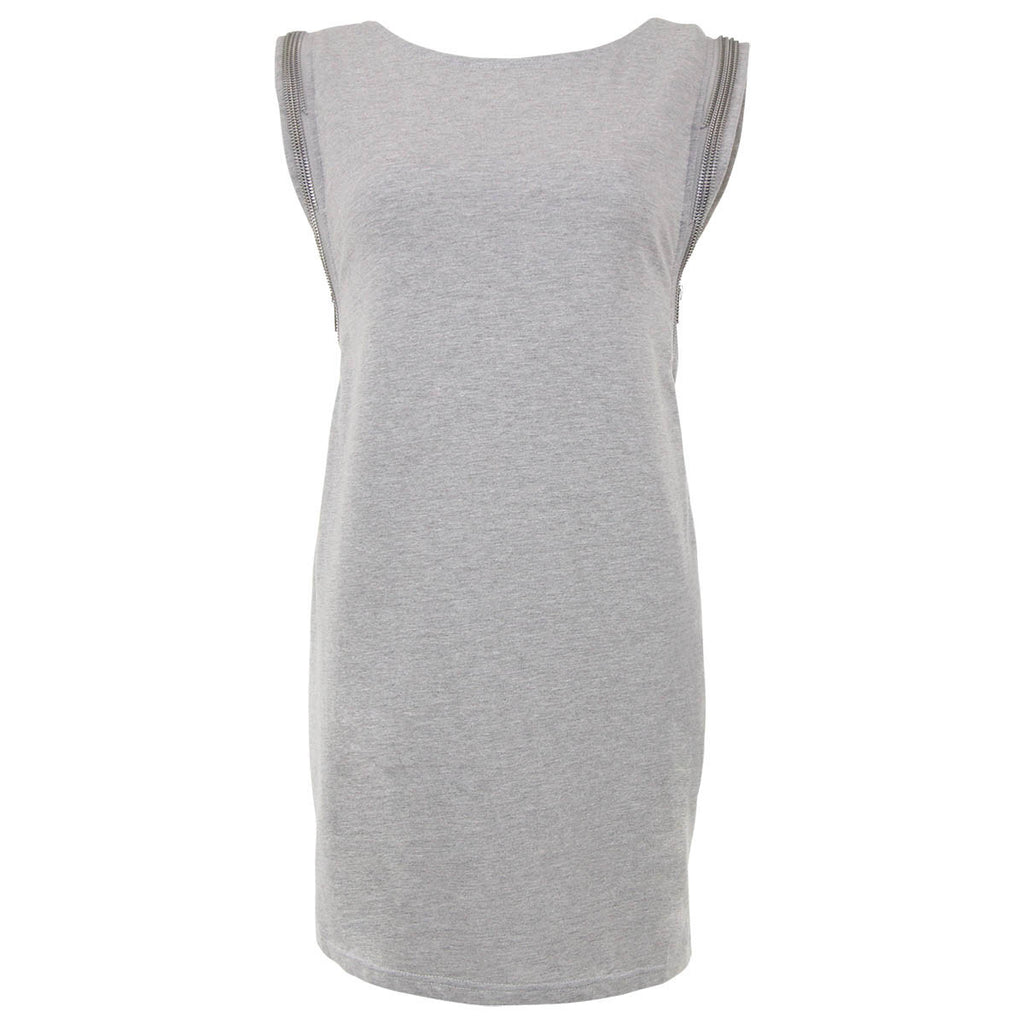Ark and Co Grey Tunic with Zipper Detail