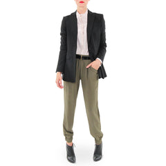 Rachel Roy Black Blazer with Walter Baker Silk Trouser Pants