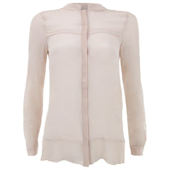 Aryn K Beige Silk Blouse