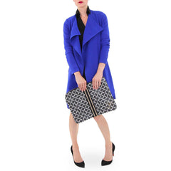 Aryn K Blue Coat By Malene Birger Clutch