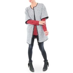 Aryn K Grey Pod Coat with Goldsign Denim Leggings