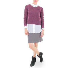 Aryn K Cropped Pink Sweatshirt