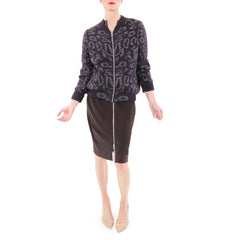 By Malene Birger Tytti Zipper Dress with Eggplant Sweater