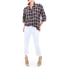 Goldsign White Boyfriend Jeans