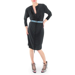 By Malene Birger Black Fringe Dress with B-Low the Belt