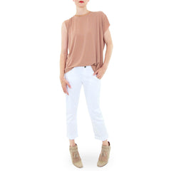 Goldsign White His Jean Boyfriend Jeans