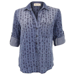 Bella Dahl Aztec Print Button Down Shirt