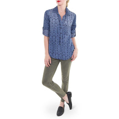 Bella Dahl Aztec Denim Shirt