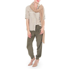 White and Warren Camel Cashmere Scarf