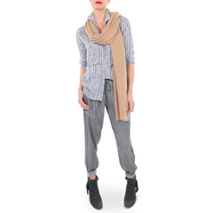 White and Warren Camel Cashmere Scarf