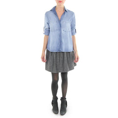 Bella Dahl Spit Back Denim Shirt