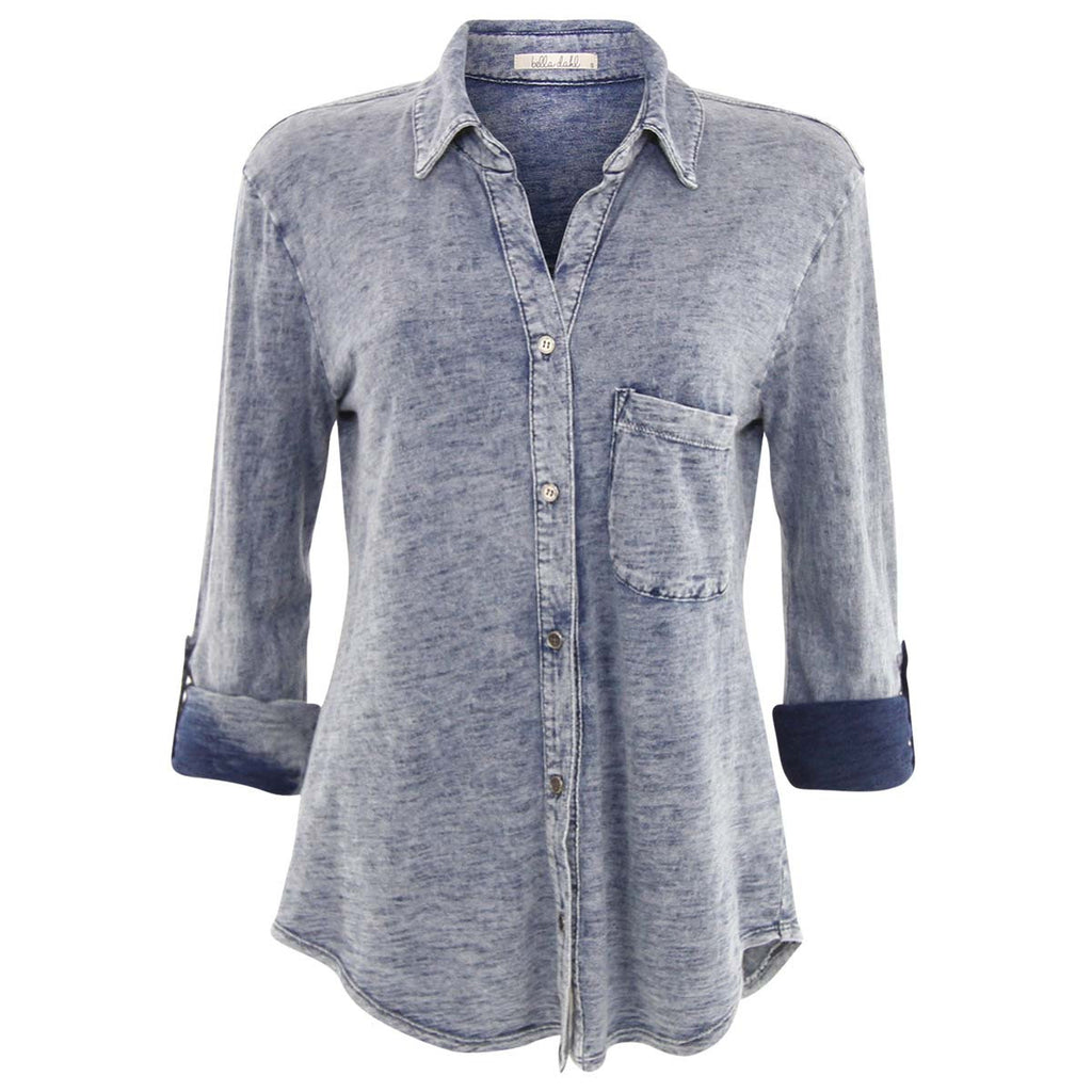 Bella Dahl Knit Denim Shirt