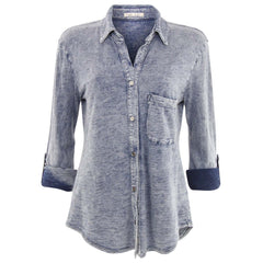 Bella Dahl Knit Denim Shirt