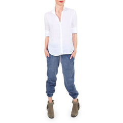 Bella Dahl White Linen Shirt