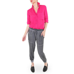 Jogger Pant in Distressed Charcoal