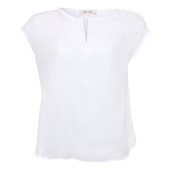 Bella Dahl White Henley T-Shirt