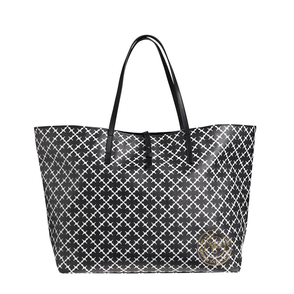By Malene Birger Monogram Black and White Tote Bag