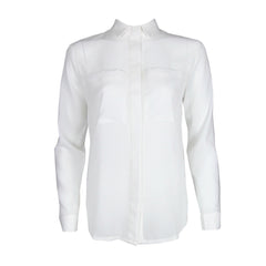 by ZOE white nursing friendly button-up shirt