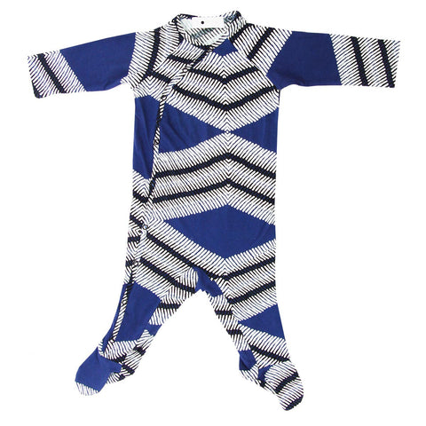 Baby Jumpsuit in Blue Print