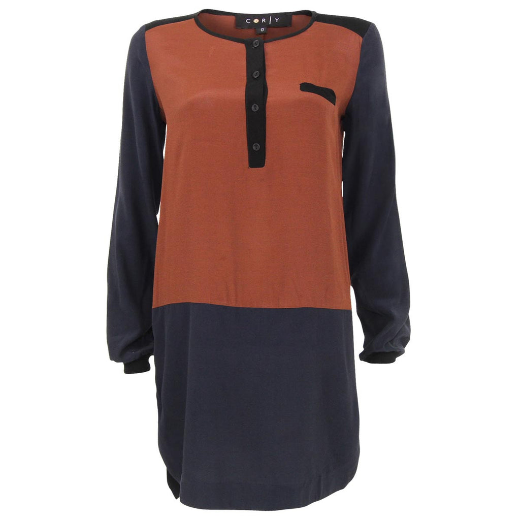 Corey Color Block Shirtdress