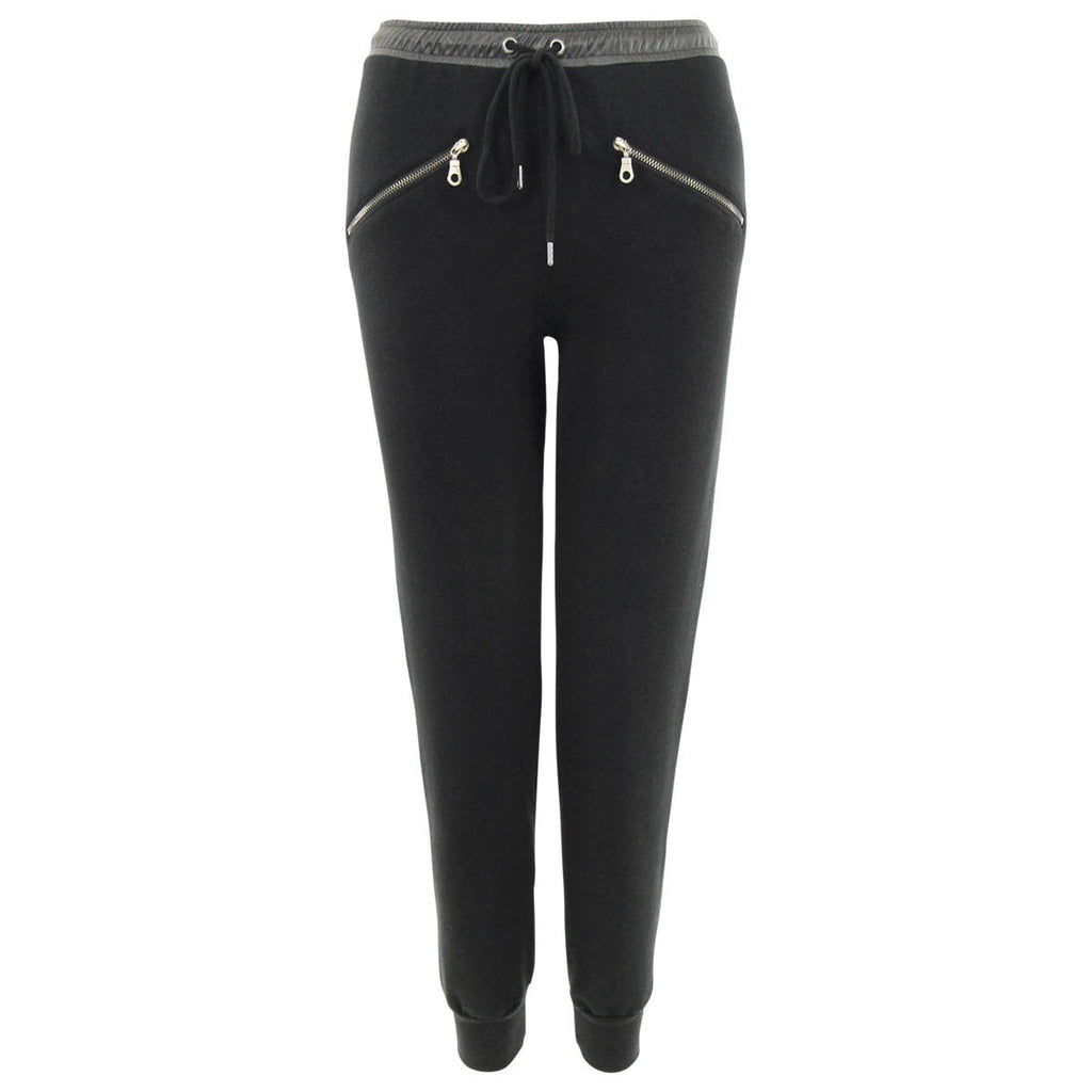 David Lerner Black Track Pants