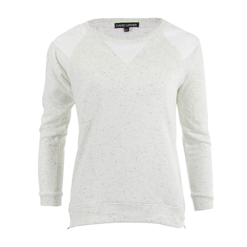 David Lerner French Terry Pullover with Side Zippers