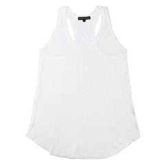 David Lerner White Racerback Tank
