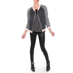 Goldsign Black Waxed Denim Leggings