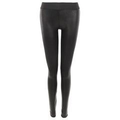 Goldsign Black Waxed Denim Leggings