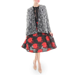 Hunter Bell Black and White Swing Coat