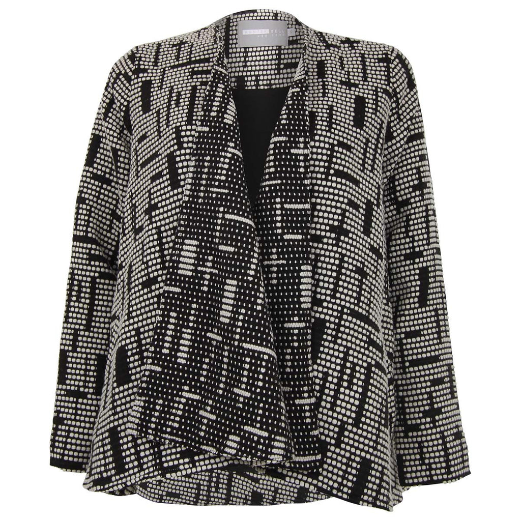 Hunter Bell Black and White Swing Coat
