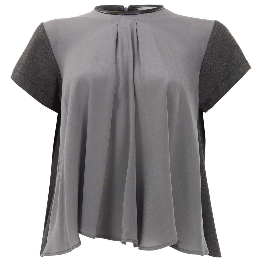 Hunter Bell Grey Silk T-Shirt