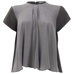 Hunter Bell Grey Silk T-Shirt