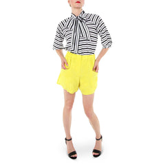 Hunter Bell Tess Blouse and Yellow Shorts